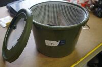 Live Bait Bucket with Assorted Tackle, Lures and hooks