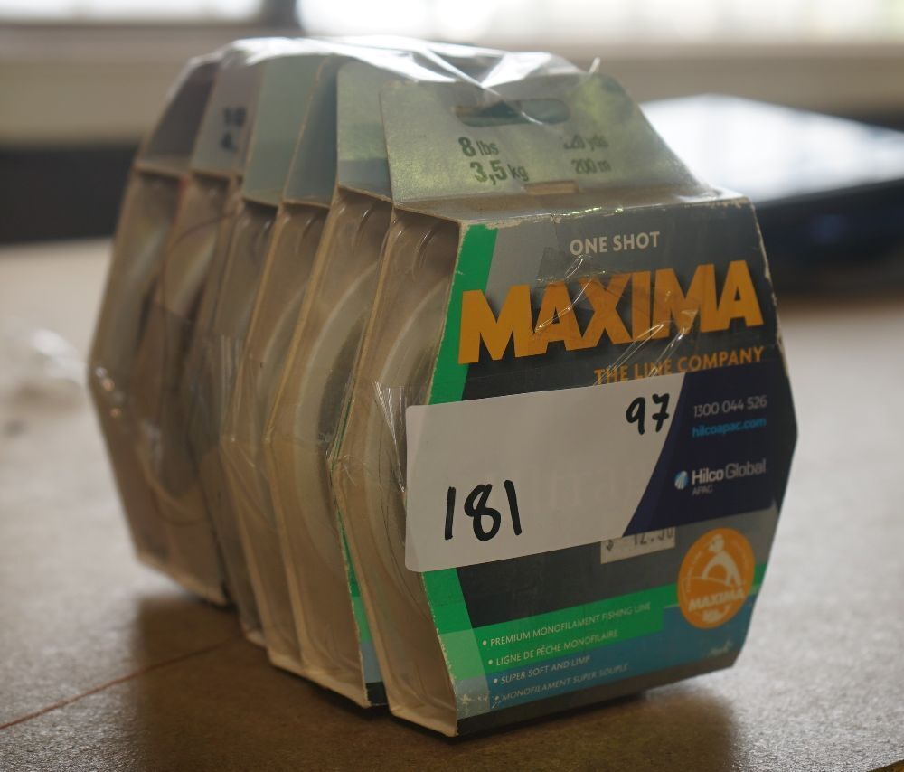 Maxima Fishing Line mixed pack 3 x Chameleon 4 x Ultragreen combo pack