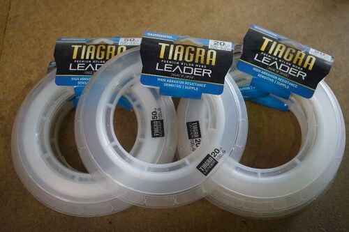 Shimano Tiagra Premium Nylon Mono Leader Fishing Line 7 pack combo