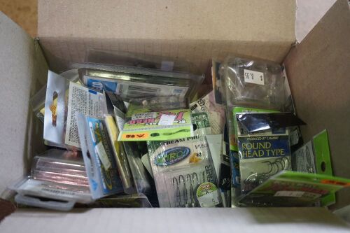 Assorted Box of fishing Hooks and accessories mixed brands