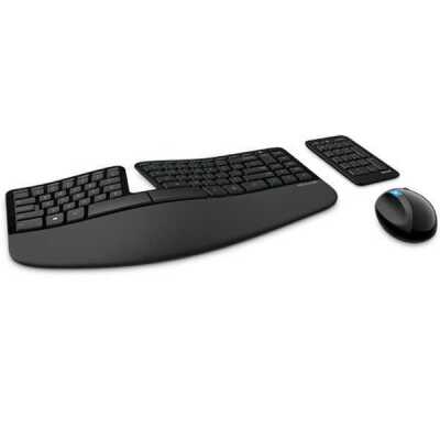 Microsoft Sculpt Ergonomic Desktop Wireless Keyboard + Mouse Combo L5V-00027