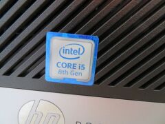 DNL Hewlett Packard Prodesk CPU 600 G4 SFF, Intel Core i5, 8th Gen - 4