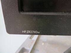 Hewlett Packard 27" Monitor, Model: HPZR2740W, with power lead - 3