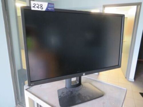 Hewlett Packard 27" Monitor, Model: Z27S, with power lead