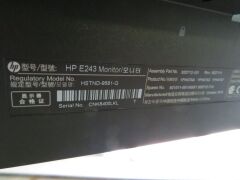 Hewlett Packard 27" Monitor, Model: 273, with power lead - 3