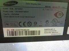 Samsung 27" Monitor, Model: Syncmaster SA850T, with power supply and lead - 4