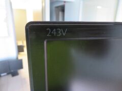 Philips 24" LED Monitor, Model: 243V5Q, with power lead - 2