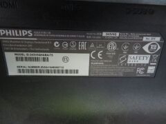 Philips 24" LED Monitor, Model: 243V5Q, with power lead - 5