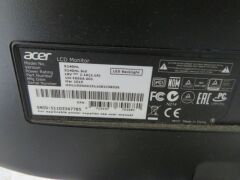 Acer 24" Monitor, Model: 240HL, with power lead - 5
