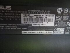 Asus 24" Monitor, Model: V247, with power lead - 5