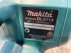 Makita 18Vx2 Brushless 190mm Sliding Compound Saw Skin DLS714 - 8