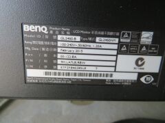 Benq 24" Monitor, Model: GL2460, with power lead - 5