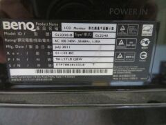 Benq 22" Monitor, Model: GL2240, with power lead - 5