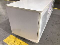AVS Oak Lowboy 1200mm TV/AV Cabinet - Sonoma Oak Light/White Gloss OLB1200SOW - 6