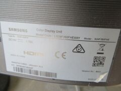 Samsung 24" Monitor only, Model: S24F350FHE (No power supply) - 3