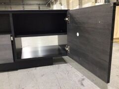Sonorous 1500mm Cabinet - Black North Wood LB1530BLKBNW - 10