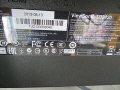 Viewsonic 24" Monitor, Model: TD2420, with power lead - 4