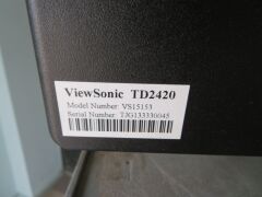 Viewsonic 24" Monitor, Model: TD2420, with power lead - 5