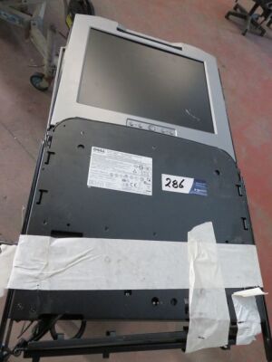 Dell Rack Mount Keyboard and Monitor unit, Model: P35XD, Serial No: PLSO