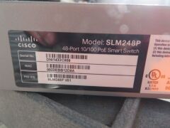 Cisco Rack Mount Smart Switch, Model: SLM248P, 48 port 10/100 POE Smart Switch - 4