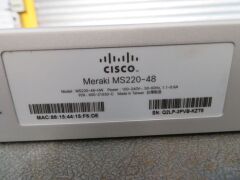 Cisco Meraki Switch, Model: Meraki MS220-48 - 5