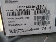 Eaton UPS, Model: 5E6501USB-AU, 240 volt, New in box - 4