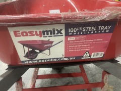 Easy Mix Handyman 100l Steel Wheelbarrow TTSENTRY - 8