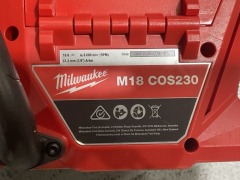 Milwaukee 18V 230mm Cut-Off Saw w. One-Key Skin M18COS2300 - 6