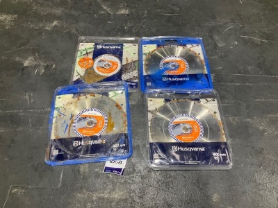 4 x Husqvarna Diamonds Cutting Blades