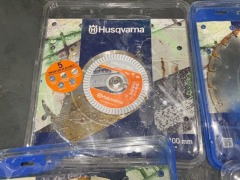 4 x Husqvarna Diamonds Cutting Blades - 4