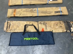 3 x Makita Guide Rails, Plus 1 Carry Bag, 1 x FesTool FS and Carry Bag - 7