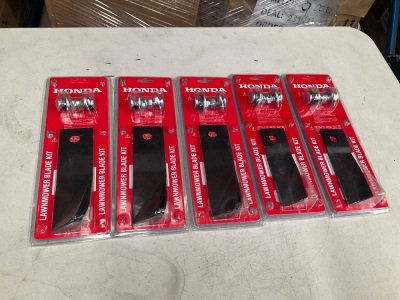 5 x Honda Lawnmower Blade Kit ( see photos for size)