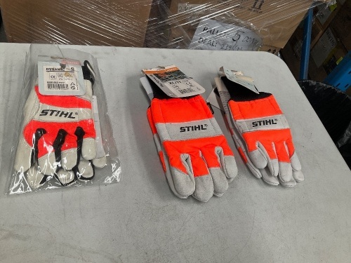 3 x STIHL Gloves Size XL S S