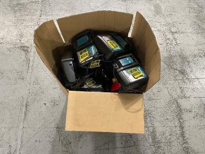 Faulty Box of Makita battery chargers