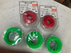 3 x Trail Blazer Trimmer Line 0.065’’ - 1.77mm and 2 x STIHL Trimmer Reel 2.7mm/0.105’’ - 4