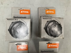 4 x STIHL AutoCut C 25-2 Trimmer Head - 4