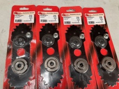 8 x GA Victa utility BNC3244, 4 x GA Ryobi Edger Blade Kit BLE7993 and 3 x GA Weedeater BLE4084 - 3