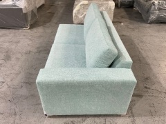 Cadiz 3 Seater Fabric Upholstered RH Corner Module Only, Chandon Aqua colour - 4