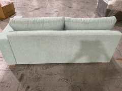 Cadiz 3 Seater Fabric Upholstered RH Corner Module Only, Chandon Aqua colour - 5