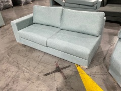 Cadiz 2 Seater Fabric Upholstered Lounge and Corner Module in Chandon Chambray - 9