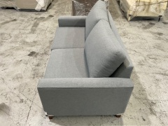 Akaro 2.5 Seater Lounge in Upholstered Volcanic Ash Fabric - 2