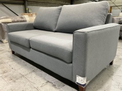 Akaro 2.5 Seater Lounge in Upholstered Volcanic Ash Fabric - 4