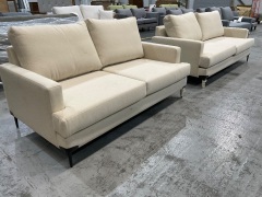 Dahlia 3 Seater and 2 Seater in Upholstered Warwick Oslo Fabric - 2