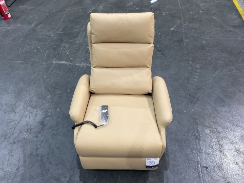 Single Leather Electric Recliner Model 3160