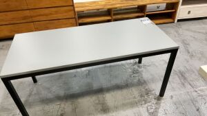 Worker Desk Top Large Matte Grey (D) & Worker Desk Frame Matte Black #117 - 5