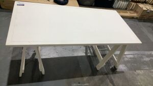 Trestle Desk 180x90cm White #303 - 4