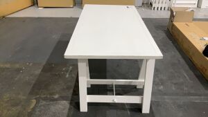 Trestle Desk 180x90cm White #304 - 5