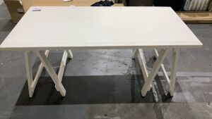 Trestle Desk 180x90cm White #305 - 4