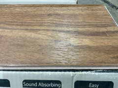 Quantity of Novocore Premium Flooring, 1218mm x 178 x 6mm, Colour: Chestnut Brown  Total Approx SQM: 30.8 - 2