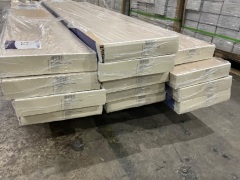 Quantity of  Balterio Grande Wide Flooring, 2050mm x 240mm, Colour: Linnen Oak Total Approx SQM: 34.80 - 6